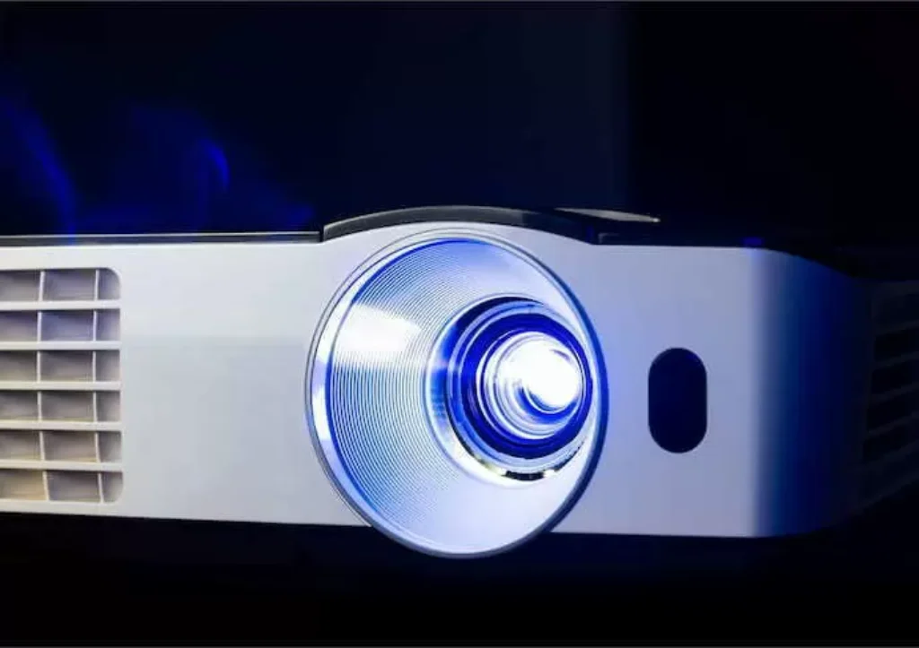 Um projetor de celular.