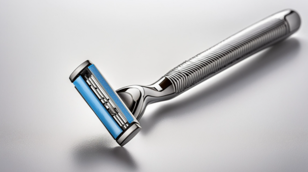 Gillete e fundo cinza