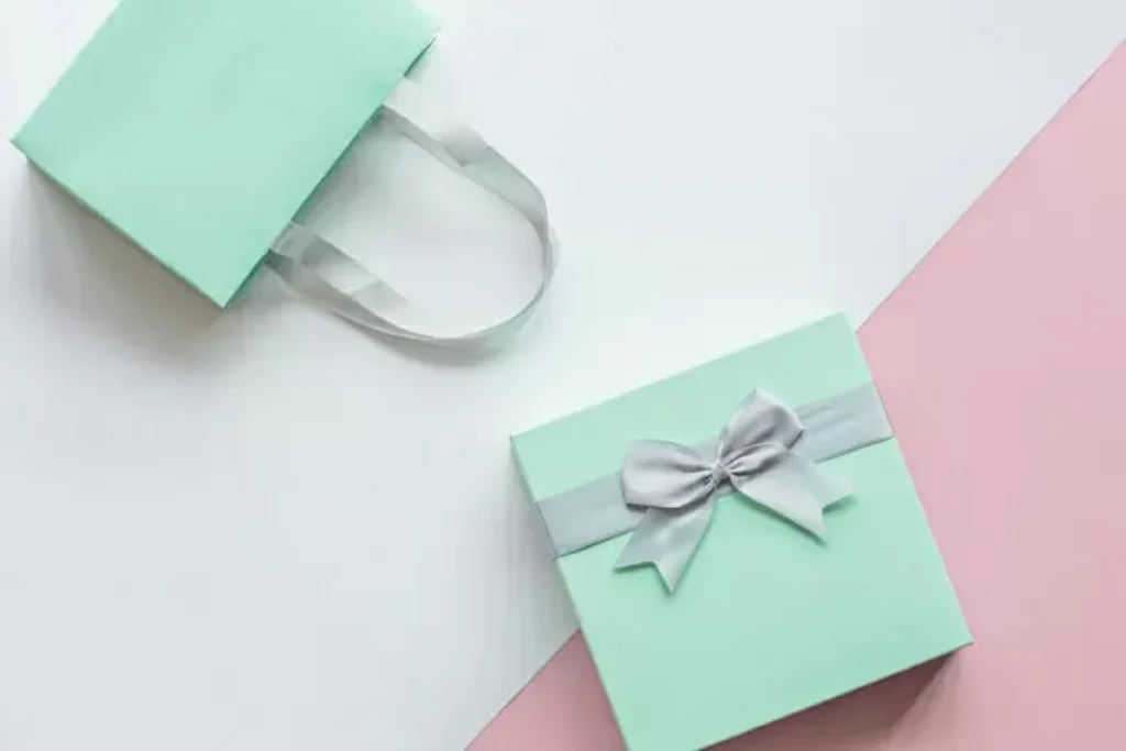 Uma caixa de presente.