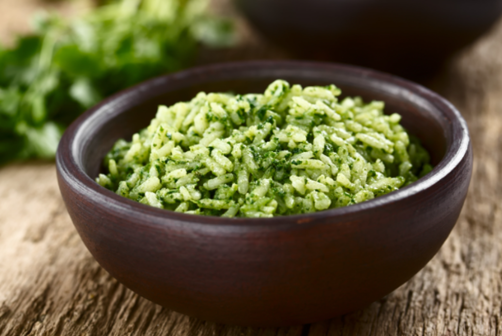 arroz integral com brócolis